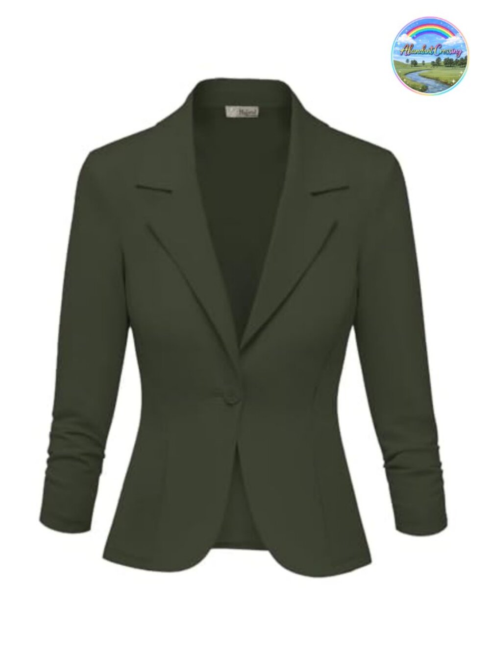 Women's Comfy Ponte Blazer Notch Lapel Professional Office Jacket